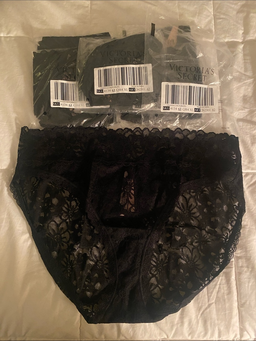 Victoria Secret 6 Pair All Lace High Leg Brief